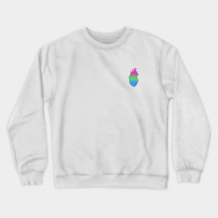 Polysexual Pride Heart Crewneck Sweatshirt